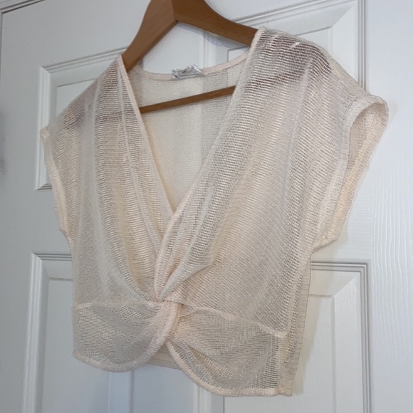 New w/o Tags, Love Riche Cropped Mesh Top , Size Small - Picture 3 of 9